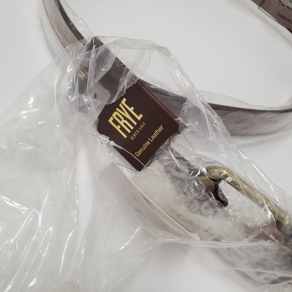 Frye Embellished Brown Leather Belt - Picture 3 of 11